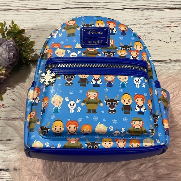 NWT Loungefly Disney Frozen Chibi Mini Backpack Exclusive - Picture 3 of 8